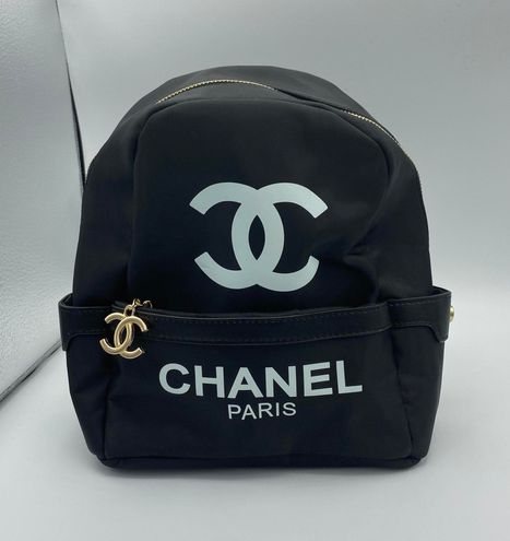 NEW Chanel Black Nylon Vip Gift Backpack / Crossbody Bag