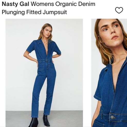 Nasty Gal Jumpsuits | Women Relaxed Straight Leg Denim Jumpsuit Indigo -  Latoya Lucky