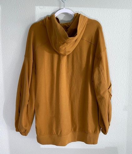 Lululemon LA Pleated Sleeve Oversized Hoodie Spiced Bronze Size XS