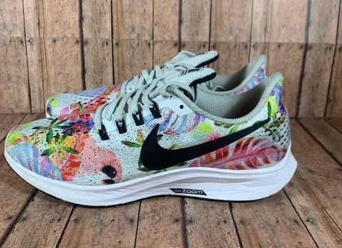 Nike Air Zoom Pegasus 35 White Floral Size 8 - $79 - From Beth