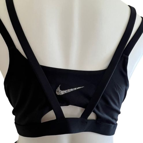 Nike Alate Trace Padded Strappy Sports Bra Black Size 3X NEW - $32