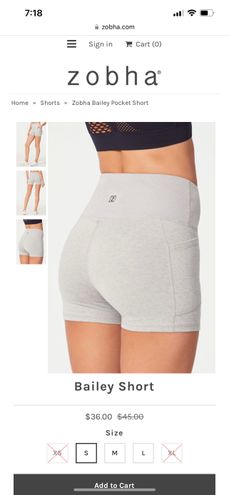 Zobha Bailey Biker Pocket Shorts Medium Gray - $14 (68% Off Retail) - From  Stephanie