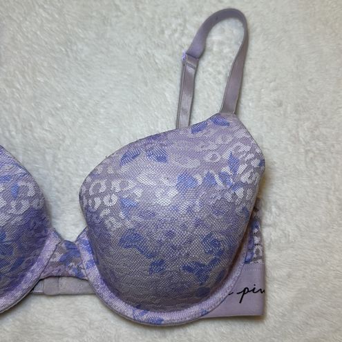 Victoria's Secret PINK Wear Everywhere T-shirt Lightly Lined Lace Bra Size  32DD - $9 - From Kelly