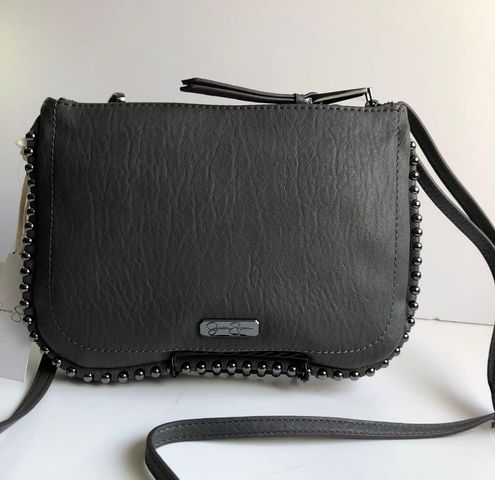 Jessica Simpson Charcoal Grey Crossbody Purse & Cardcase Gift Set