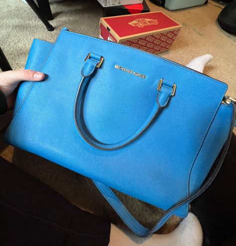 Michael Kors Purse Blue - $118 (60% Off Retail) - From Tatumn