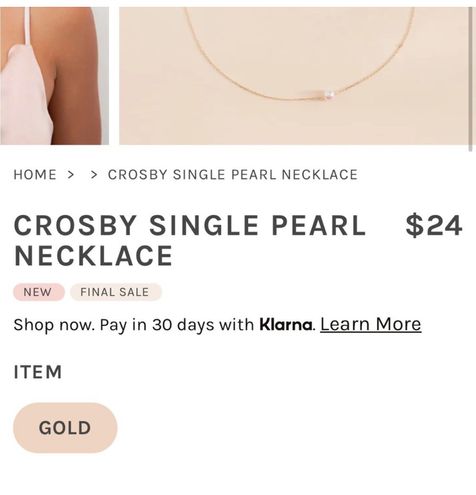 Crosby Single Pearl Necklace