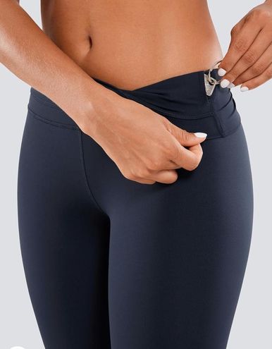 CRZ Yoga Womens Naked Feeling Workout 7/8 Yoga Leggings - 25 Inches High  Waist Tight Pants Blue - $24 (14% Off Retail) - From Kelly