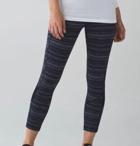Lululemon Blue Striped Lulu Leggings Size 6 - $55 (49% Off Retail) - From  Saige