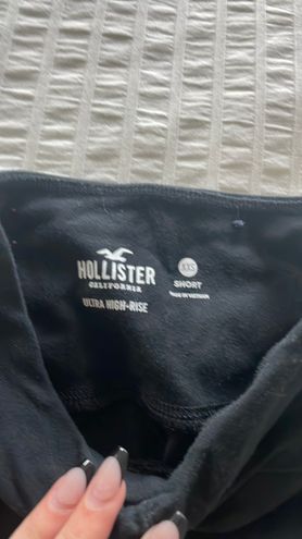 Hollister Ultra High-rise Cinched Waist Flare Leggings in Black