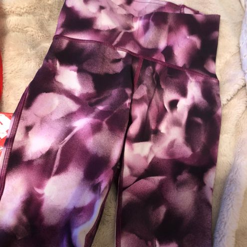 Lululemon Train Times 7/8 Pant Blush Blossom Alpine White Leggings Size 8