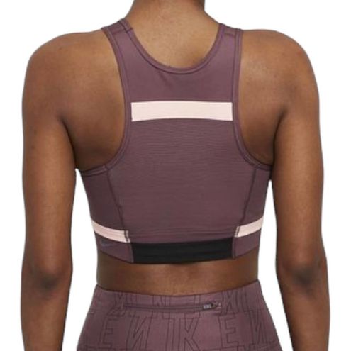 Nike Dri-Fit Swoosh Run Division Longline Sports Bra Small Women