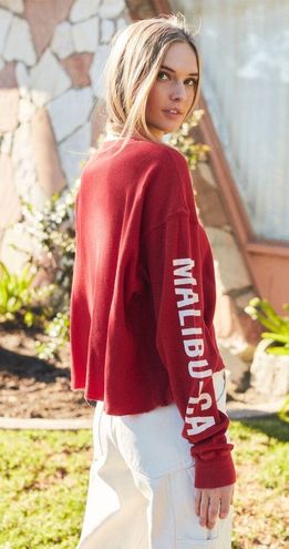 Brandy Melville Red Mailibu Point Dume Themal 