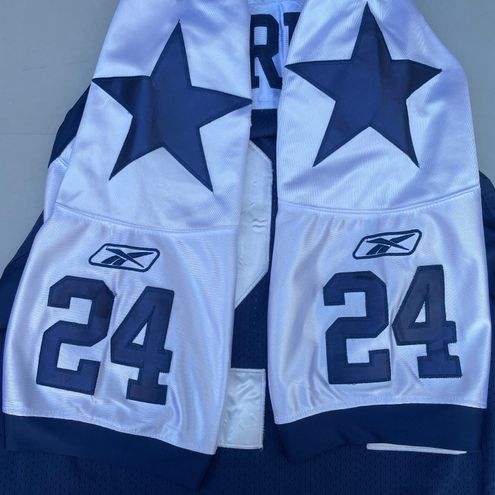 Dallas Cowboys Blue Jersey Shirt #24 MARION BARBER Size Youth XL Free  Shipping.