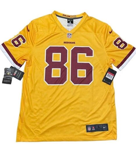 Nike On Field DriFit Washington Redskins Jordan Reed Yellow Football Jersey  #86 Size L - $29 (63% Off Retail) New With Tags - From Valarie