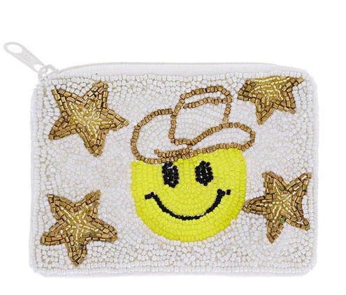 Smiley Face Cowgirl Beaded Purse Strap – Penny & Plaid