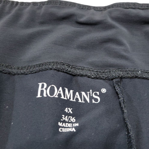 Roaman's Pants Size 4X 34/36 W52L30 Plus Size Leggings Skinny Pants  Activewear Black - $28 - From Javier