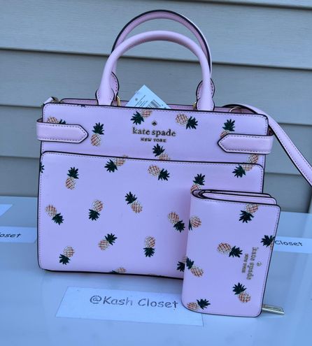 Kate Spade Staci Medium Pineapple Satchel, Pink Multi