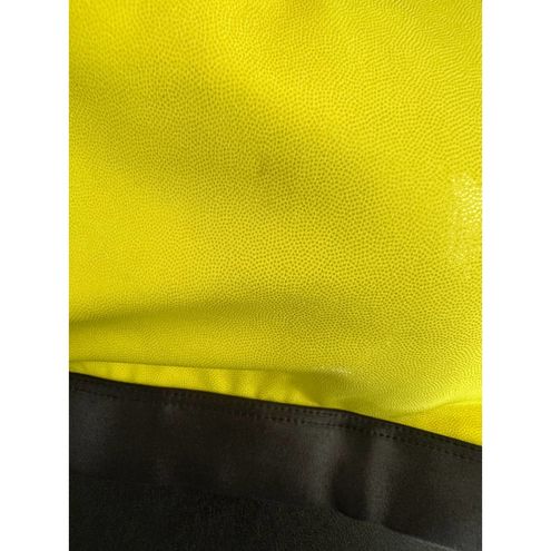 Zyia Active Neon Yellow Black Activewear Sports Bra Women's Size Large L -  $27 - From Taylor