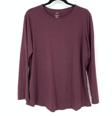 Pure Jill Long-Sleeve Shirttail Tee