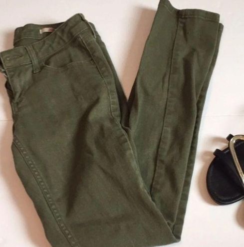 Arizona Jean Co Mens Size 36 Drab Green Flat Front 6Pocket Casual Cargo  Shorts  SidelineSwap