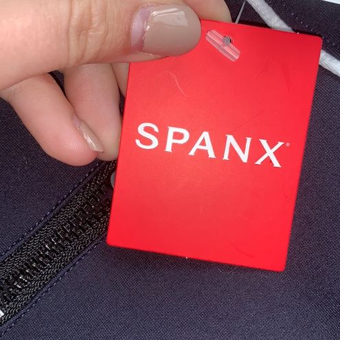 Spanx Classic Navy The Perfect Pant Piped Ankle Skinny Pants Size S - $57  New With Tags - From Natalia