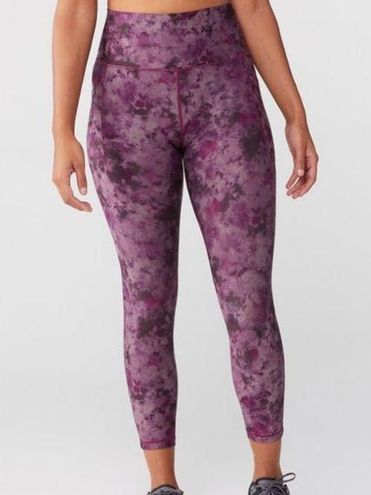 Athleta NWT Salutation Stash Pocket II Printed 7/8 Tights Floral Tie Dye  Purple Size 3X - $40 New With Tags - From Hailey