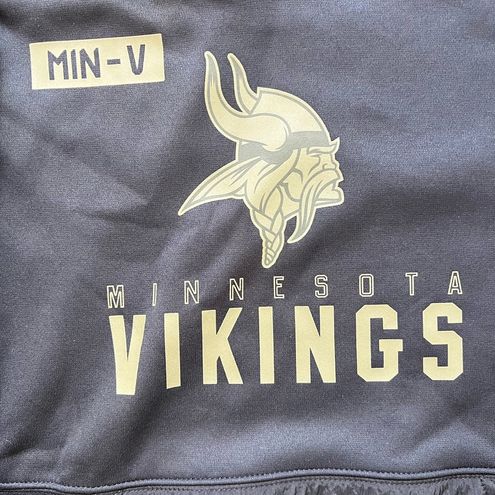 Men's Minnesota Vikings Nike Black 2020 Salute to Service Sideline  Performance Pullover Hoodie