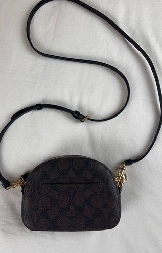 Coach, Bags, Nwot Coach Mini Serena Crossbody Purse In Signature Canvas  And Smooth Leather