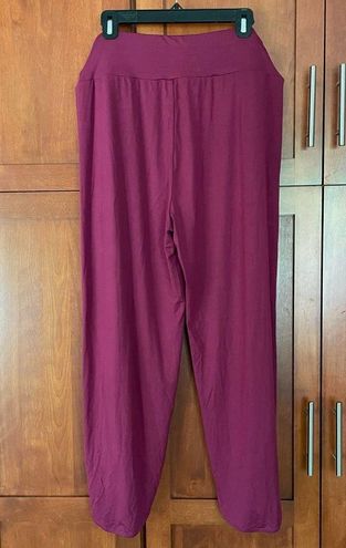 Halara Palazzo Pants Split Wide Leg Stretch High Waisted Purple Size XL NEW  - $35 New With Tags - From Adrienne