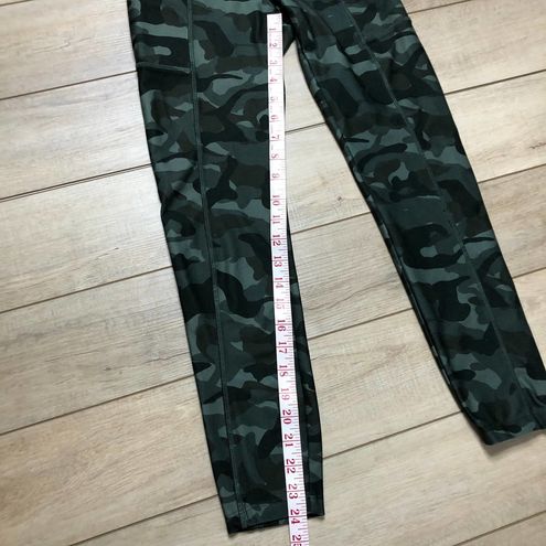 Bally Total Fitness Green Camo Workout Leggings Size Small