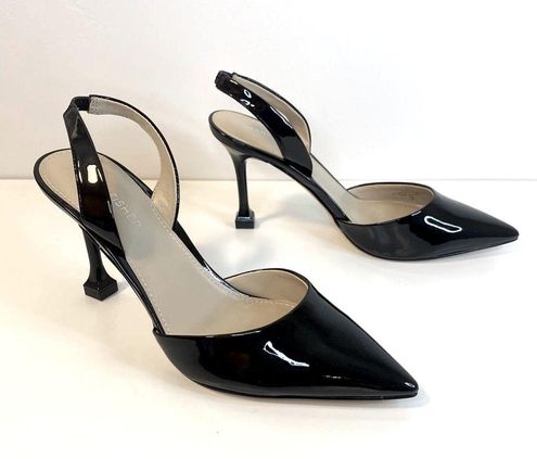 Marc Fisher Faux Patent Leather Hadya Pointy Toe Stiletto Dress Pumps heels  7 Size undefined - $45 - From Laurel