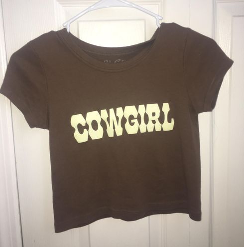 Brandy Melville Cowgirl Shirt Brown 25 From Natalia