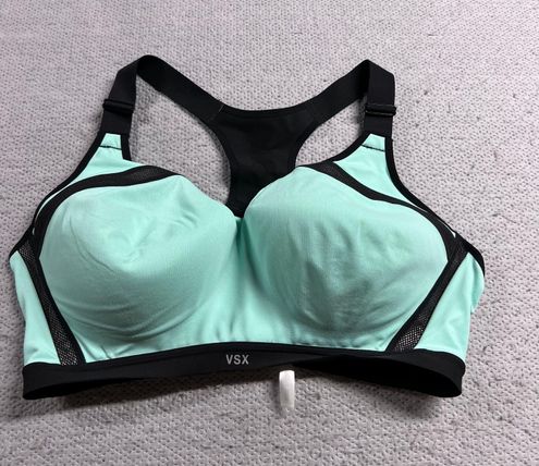 Victoria's Secret VSX Mint Green & Black Sports Workout Bra 40DD EUC Size  40 E / DD - $35 - From Sophia