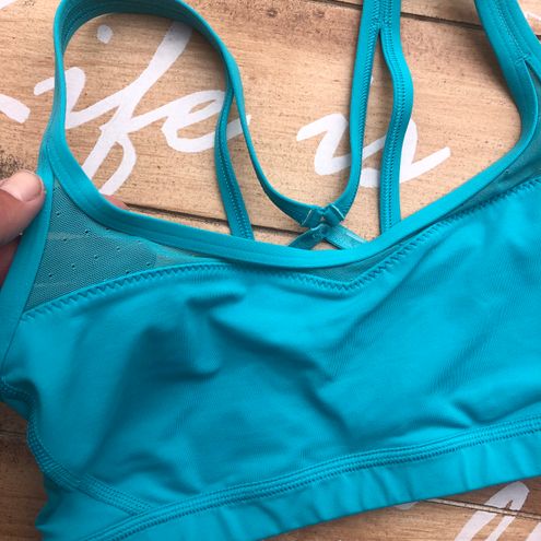 Lululemon Lulu Aqua Blue Sports Bra Size 6 - $45 (43% Off Retail