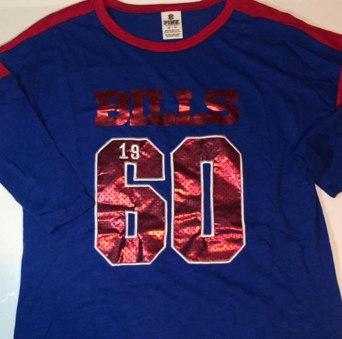 PINK - Victoria's Secret Victoria's Secret Pink Buffalo Bills Tee Size