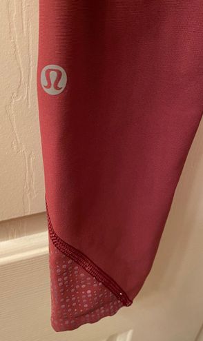 Lululemon Tight Stuff Tight 24” Size 6 Wine Berry Bon Bon