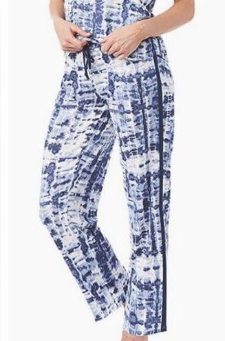 Lucky Brand Tie Dye Blue White Soft Loungewear Pajama Bottoms Pants Size  Large - $12 - From Kat