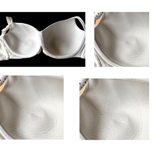 Cacique Balconette Bra 44DDD Cream Polka Dots Lace Underwire Lightly Pad…  Size undefined - $27 - From Waynette