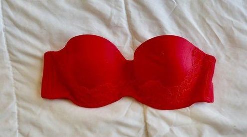 Victoria's Secret NWT! - - Red Lined Strapless Women's Bra - Size