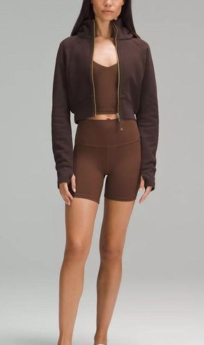 Lululemon Scuba Full-Zip Cropped Hoodie Espresso Size 4 - $94 New With Tags  - From Amy