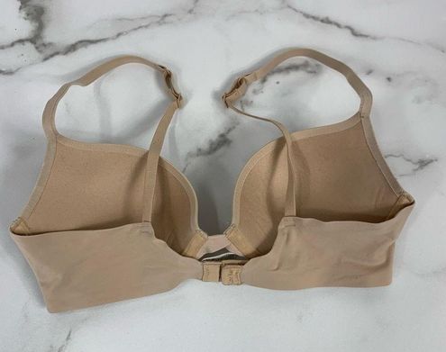 CALVIN KLEIN Perfectly Fit Plunge Push Up Nude Beige Bra QF1120 32C Tan  Size undefined - $22 - From Fried