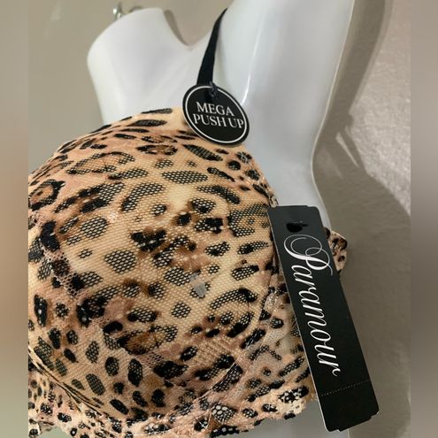 Paramour Cheetah Mega Push Up Bra Tan Size 36 C - $30 New With Tags - From  Nayely