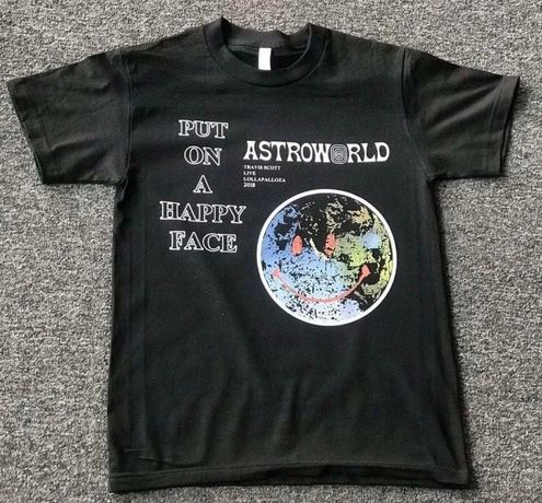 Travis Scott “Welcome To ASTROWORLD” Graphic Print T Shirt Adult Small