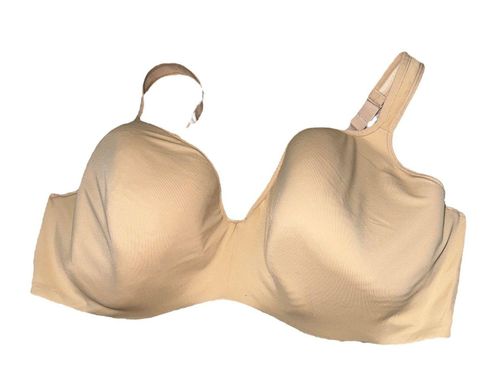 Cacique Cute Lightly lined bra beige 46DDD Preowned condition Tan