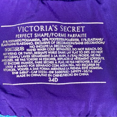 Victoria's Secret Perfect Shape Bra Size 34D Purple - $17 - From Pamela