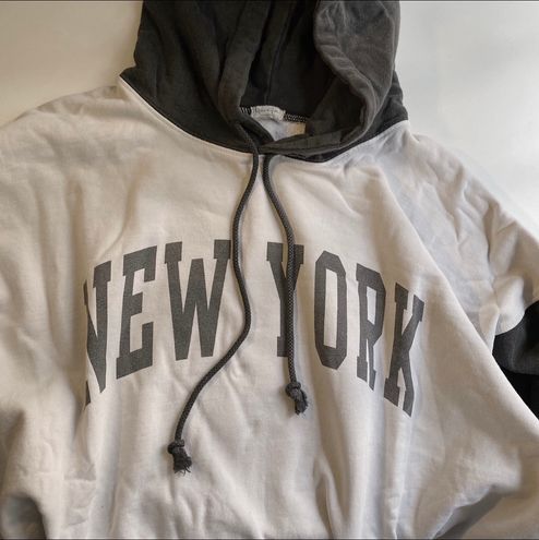 Brandy Melville Black & White/Ivory New York Christy Oversized Hoodie - $37  - From Haileys