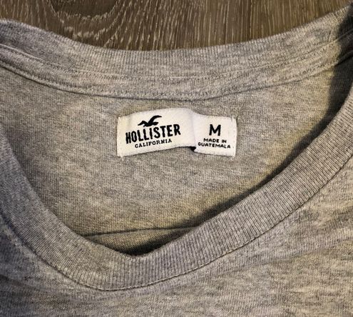 Hollister striped gray tshirt Size M - $18 (81% Off Retail) - From cass