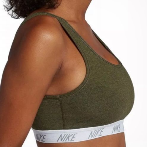 CLASSIC SOFT BRA medium olive green sports bra workout bra Nike