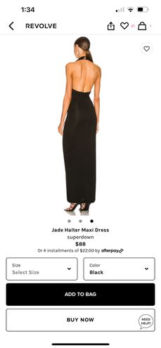 superdown Jade Halter Maxi Dress in Black