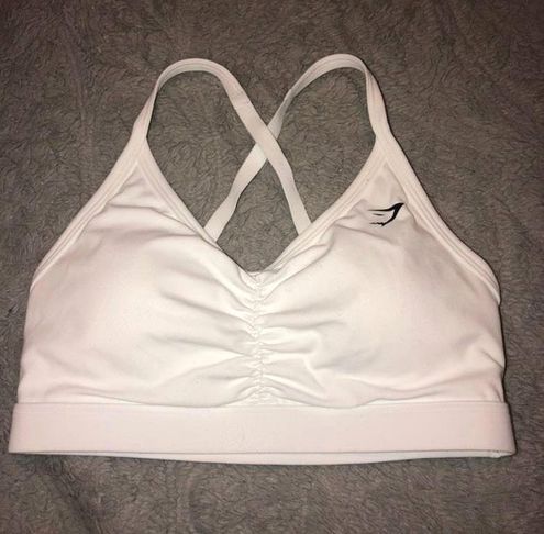 Gymshark Ruched Training Sports Bra White Size XS - $18 (28% Off Retail) -  From Jamie